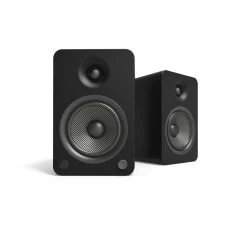 Kanto YU6 200W Powered Bookshelf Speakers With Bluetooth® And Phono Preamp - Pair, Matte Black -Office Electronics Store YU6MB IMG01 NewMain 66518.1687084271