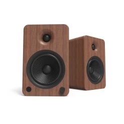 Kanto YU6 200W Powered Bookshelf Speakers With Bluetooth® And Phono Preamp - Pair, Walnut With S6 Black Stand Bundle -Office Electronics Store YU6WALNUT IMG01 NewMain ff7b5394 f86f 4586 8dd5 1f22152c630c 12582.1711301617