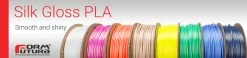 PLA Filament Silk Gloss PLA 1.75mm 750 Gram Brilliant White 3D Printer Filament