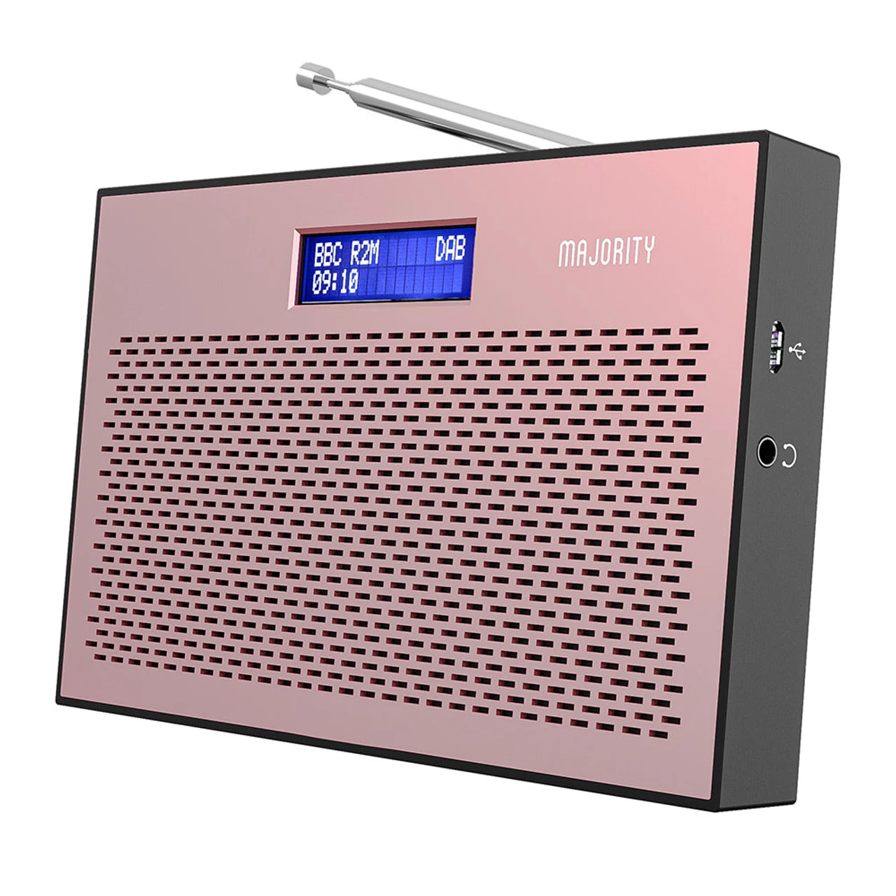 Majority Histon Compact DAB & FM Radio-Rose 4 Majority Histon Compact DAB & FM Radio-Rose - Image 2