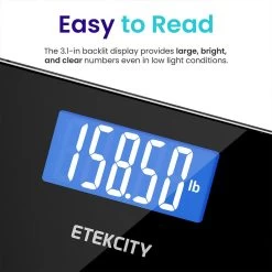 Etekcity Digital Body Weight Bathroom Scale - Black -Office Electronics Store iwEKEB9380H05 14153.1713982793