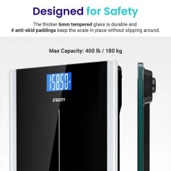 Etekcity Digital Body Weight Bathroom Scale - Black -Office Electronics Store iwEKEB9380H06 84775.1713983599