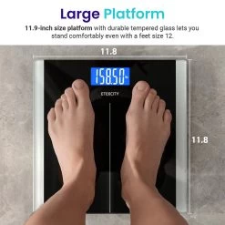 Etekcity Digital Body Weight Bathroom Scale - Black -Office Electronics Store iwEKEB9380H07 72278.1713983245