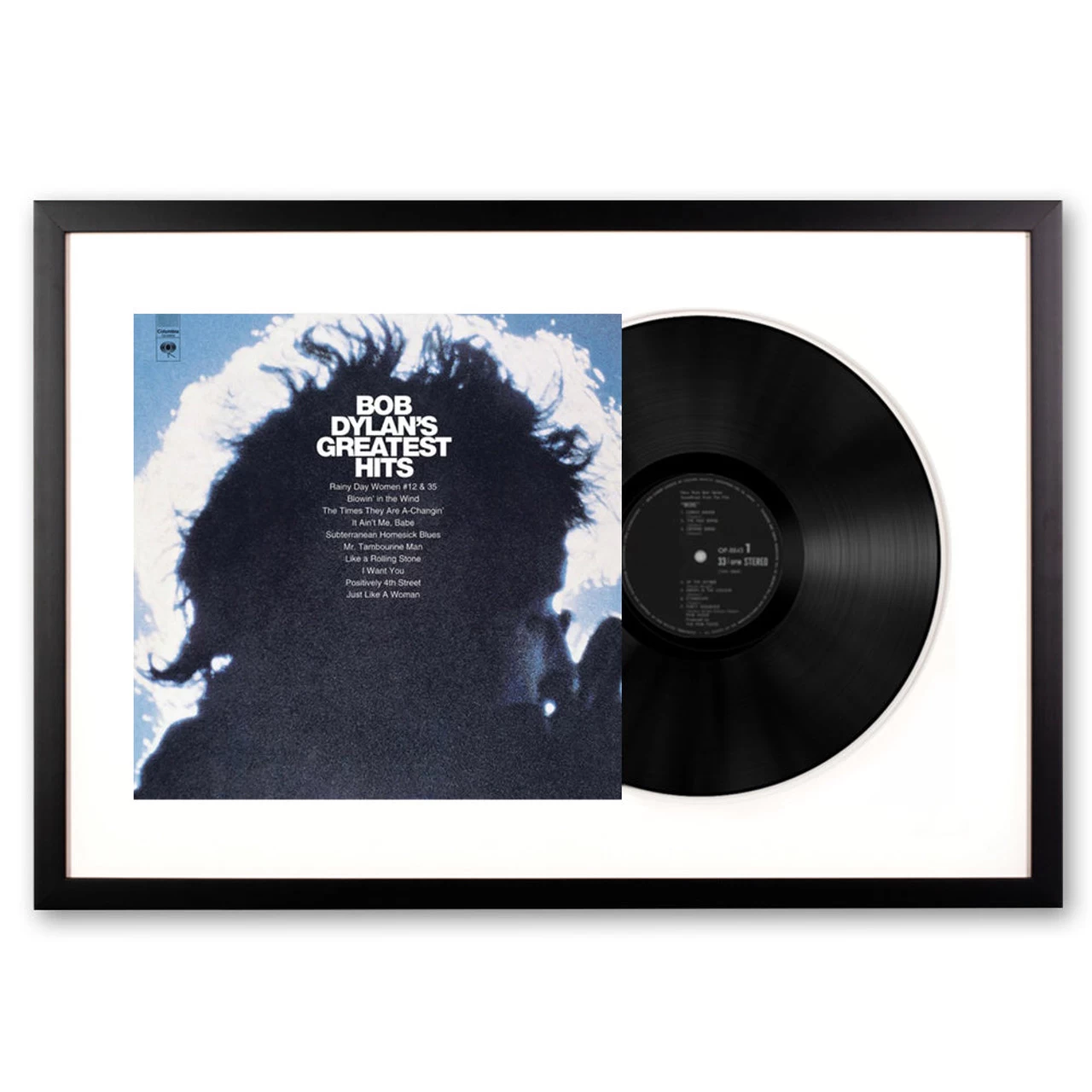 Framed Bob Dylan Greatest Hits Vinyl Album Art 8 Framed Bob Dylan Greatest Hits Vinyl Album Art - Image 6