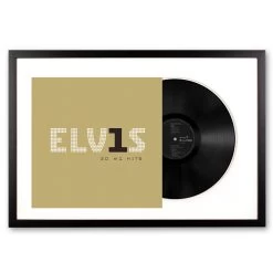 Framed Elvis Presley Elvis 30 #1 Hits Vinyl Album Art -Office Electronics Store iwframeelvis30number1hits 07641.1657071738