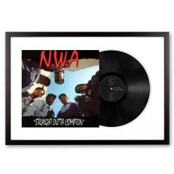 Framed N.W.A. Straight Outta Compton - Vinyl Album Art -Office Electronics Store iwframenwastraightouttacompton 85469.1657071506