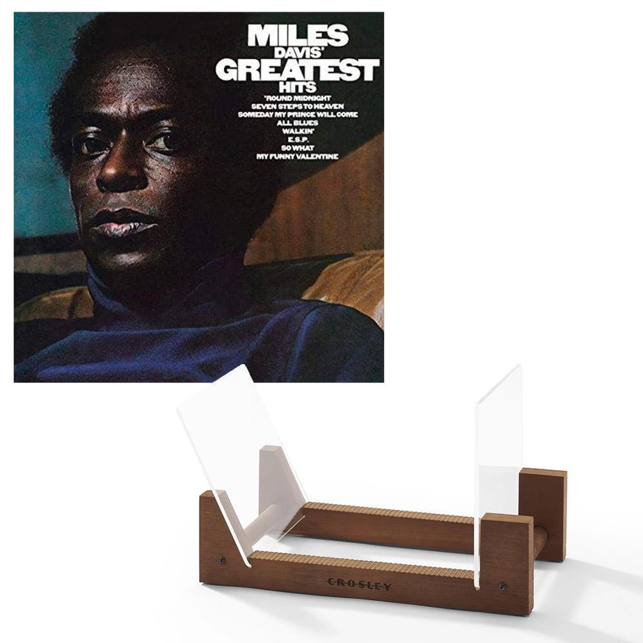 Miles Davis Greatest Hits Vinyl Album & Crosley Record Storage Display Lay Stand 6 Miles Davis Greatest Hits Vinyl Album & Crosley Record Storage Display Lay Stand - Image 4